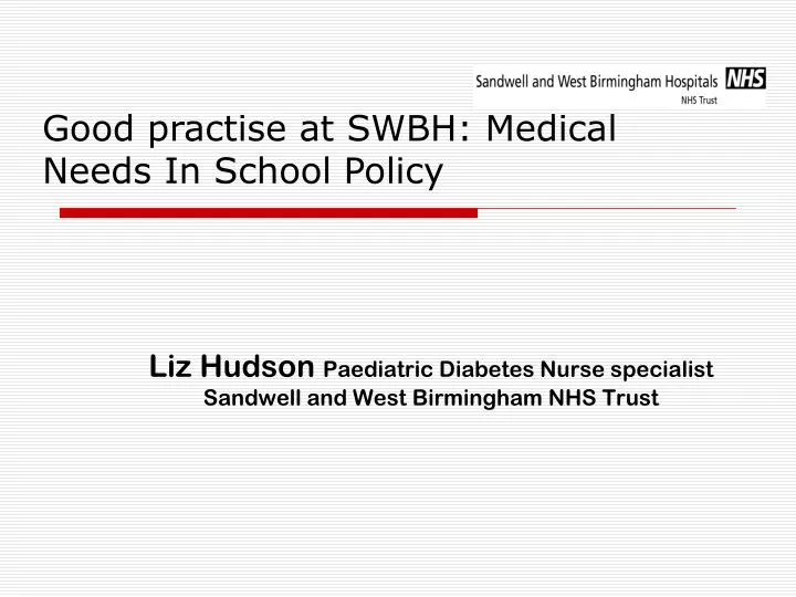 liz hudson paediatric diabetes nurse specialist sandwell and west birmingham nhs trust