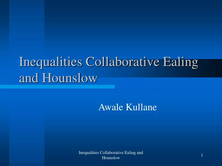 inequalities collaborative ealing and hounslow