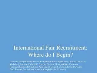 International Fair Recruitment: Where do I Begin?