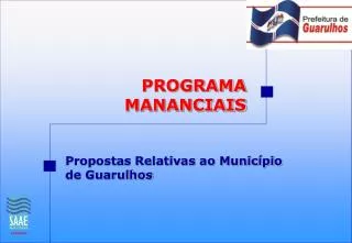 programa mananciais