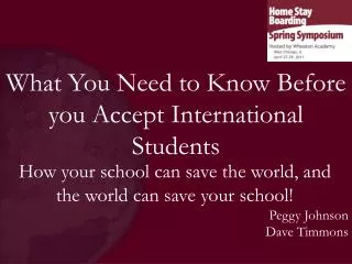 What You Need to Know Before you Accept International Students