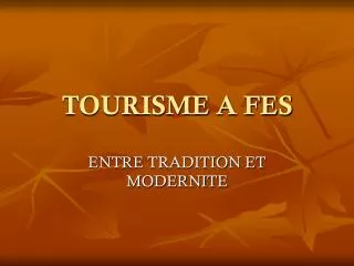 tourisme a fes