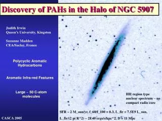 Discovery of PAHs in the Halo of NGC 5907