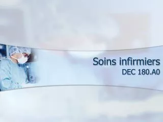 soins infirmiers