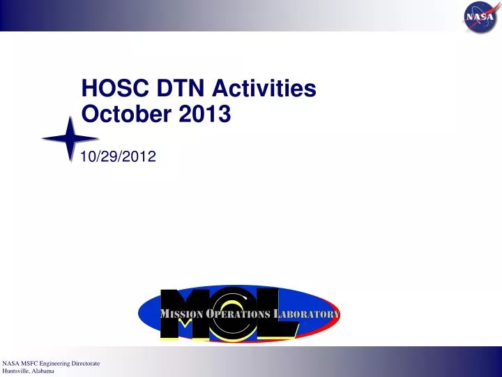hosc dtn activities october 2013