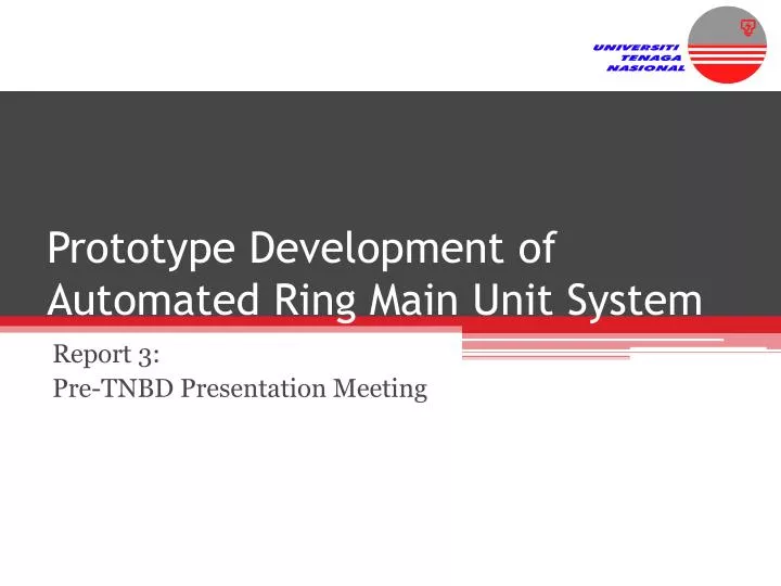 prototype development of automated ring main unit system