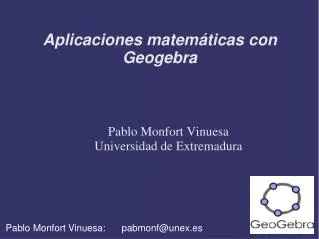 pablo monfort vinuesa universidad de extremadura