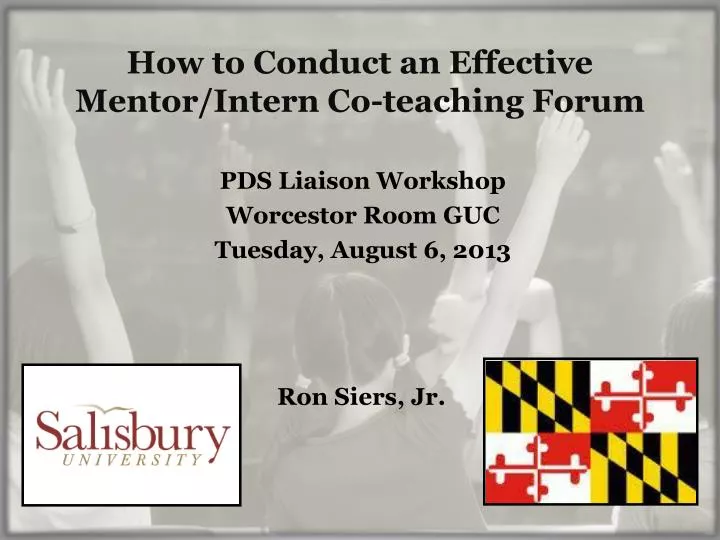 how to conduct an effective mentor intern co teaching forum