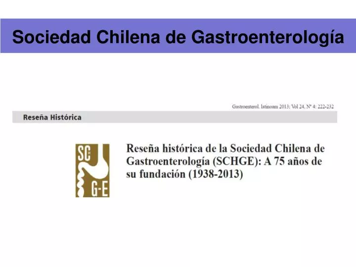 sociedad chilena de gastroenterolog a