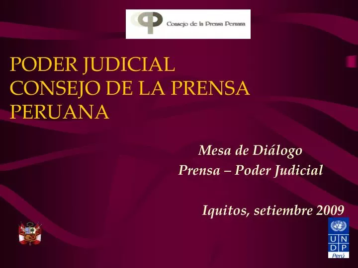 poder judicial consejo de la prensa peruana