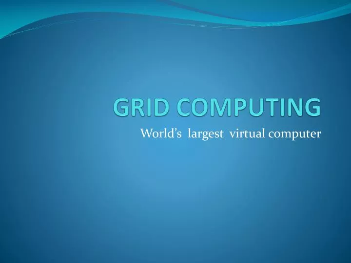 grid computing