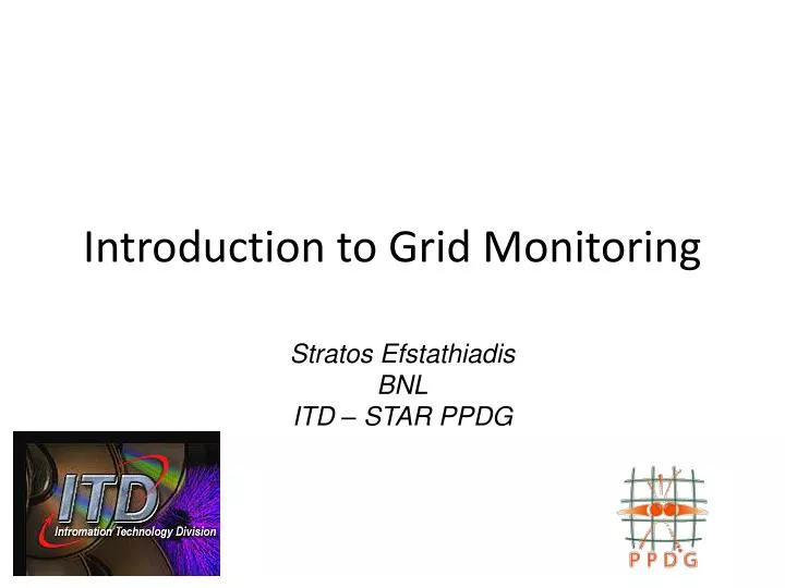 introduction to grid monitoring