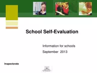 Information for schools September 2013