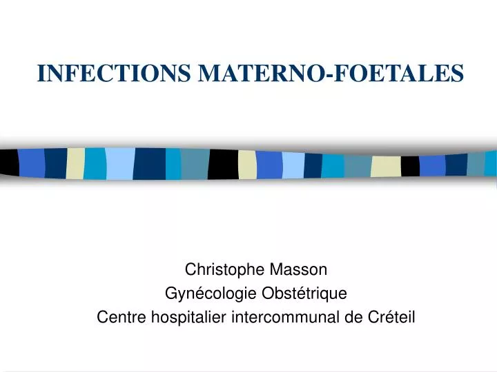 infections materno foetales