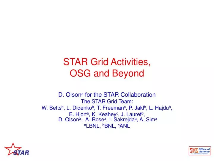 star grid activities osg and beyond