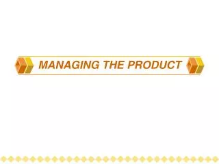 MANAGING THE PRODUCT