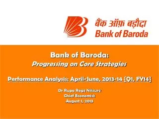 Bank of Baroda: Progressing on Core Strategies