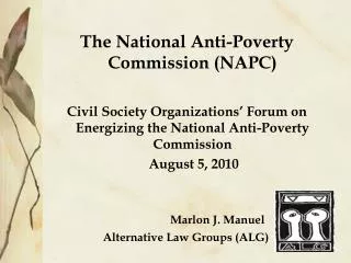 The National Anti-Poverty Commission (NAPC)