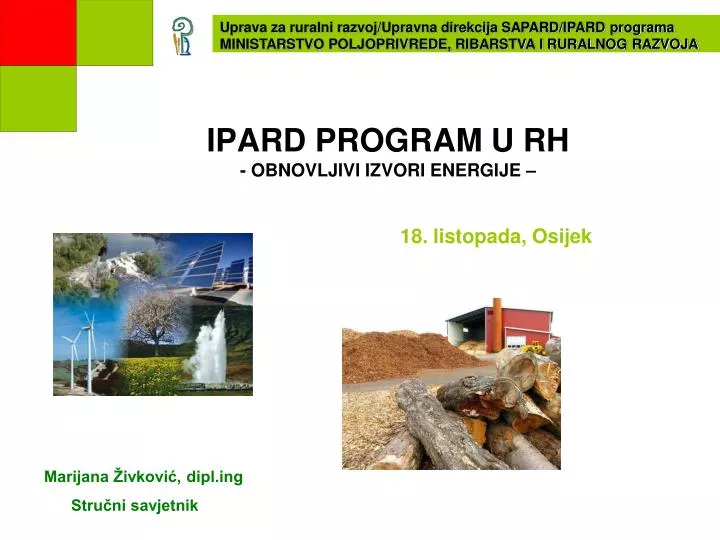 ipard program u rh obnovljivi izvori energije 18 listopada osijek