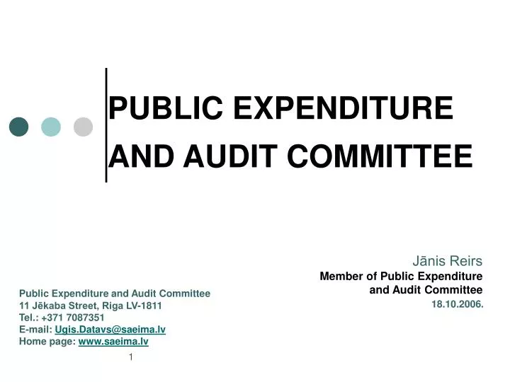 public expenditure and audit committee