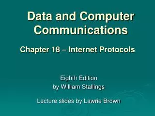 Data and Computer Communications