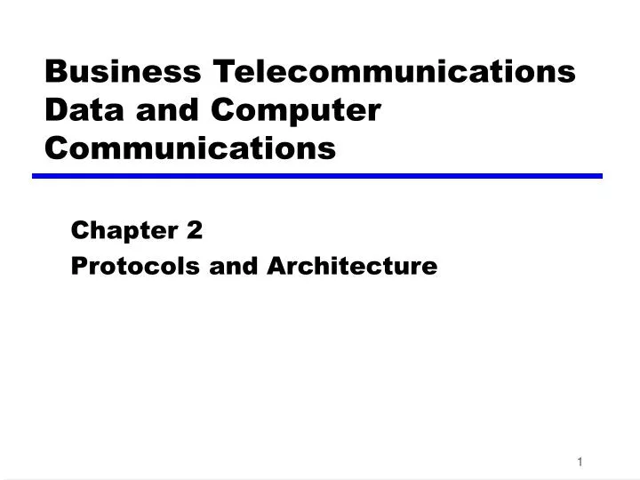 business telecommunications data and computer communications