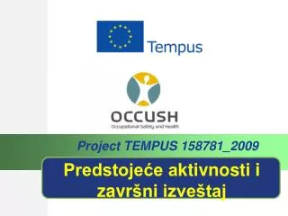 predstoje e a ktivnosti i zavr ni izve taj