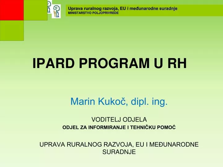 ipard program u rh