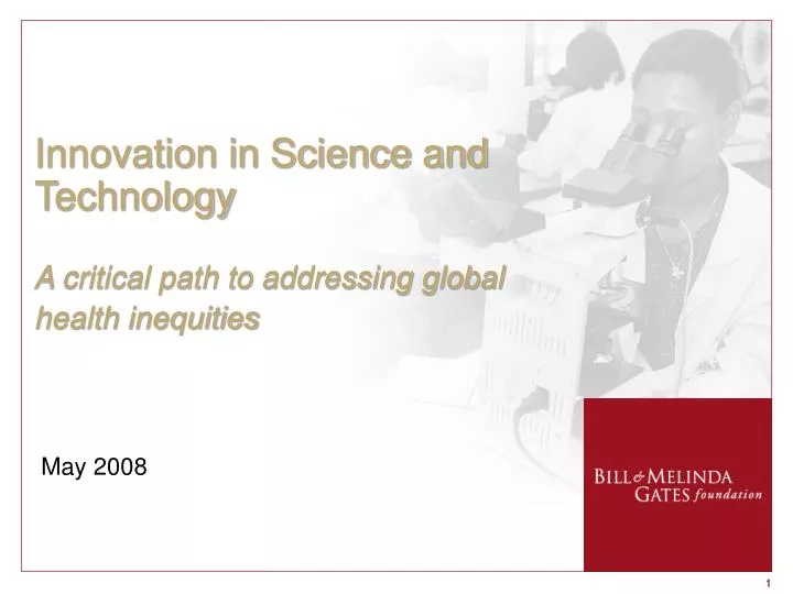 innovation in science and technology a critical path to addressing global health inequities