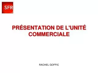 pr sentation de l unit commerciale rachel goffic