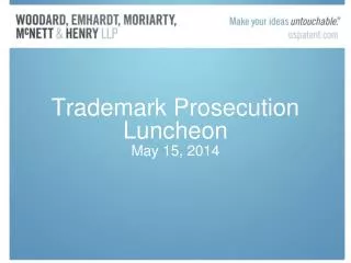 Trademark Prosecution Luncheon
