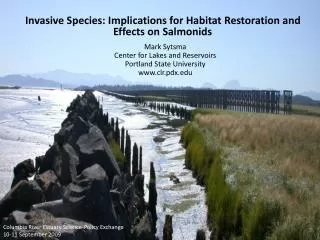 Invasive Species: Implications for Habitat Restoration and Effects on Salmonids