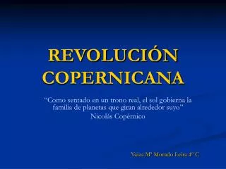 revoluci n copernicana