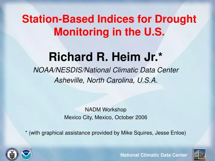 station based indices for drought monitoring in the u s