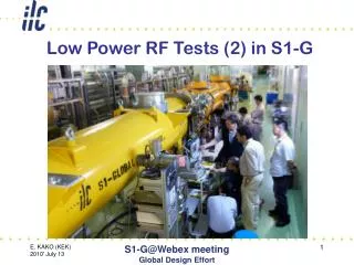 Low Power RF Tests (2) in S1-G