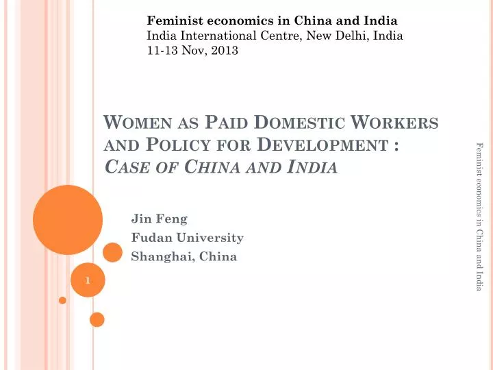 women as paid domestic workers and policy for development case of china and india