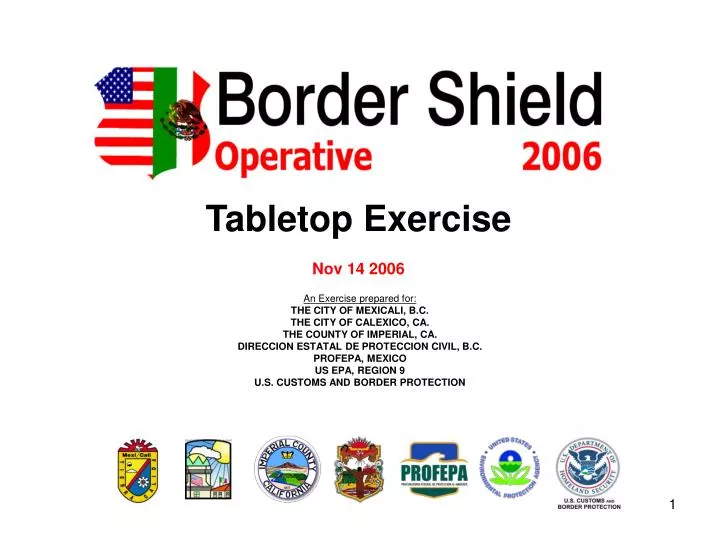tabletop exercise nov 14 2006