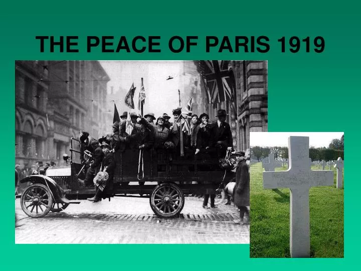 the peace of paris 1919