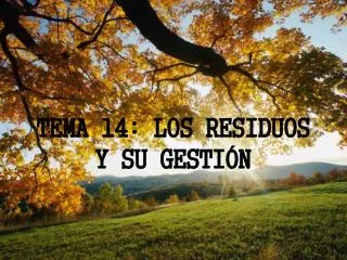 tema 14 los residuos y su gesti n