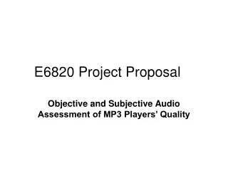 E6820 Project Proposal