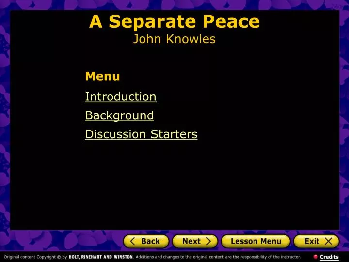 a separate peace john knowles