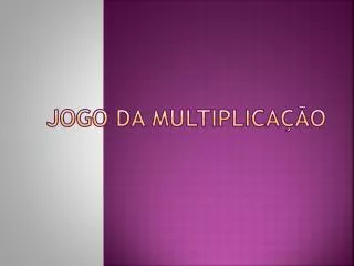 jogo da multiplica o