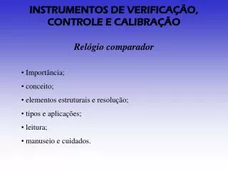 rel gio comparador