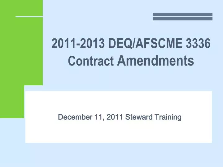 2011 2013 deq afscme 3336 contract amendments