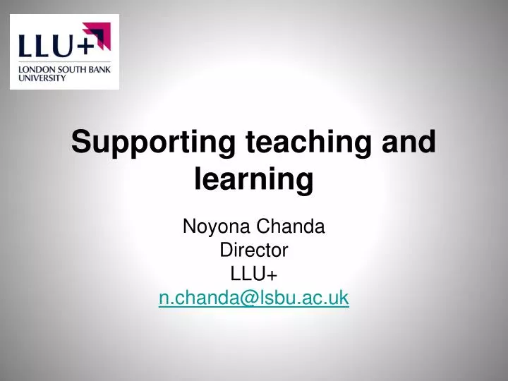 supporting teaching and learning