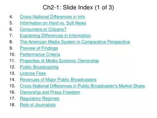 Ch2-1: Slide Index (1 of 3)