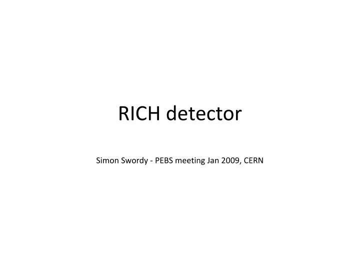 rich detector