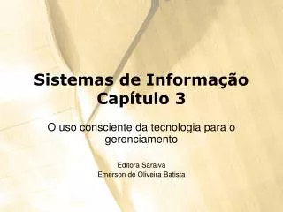 sistemas de informa o cap tulo 3