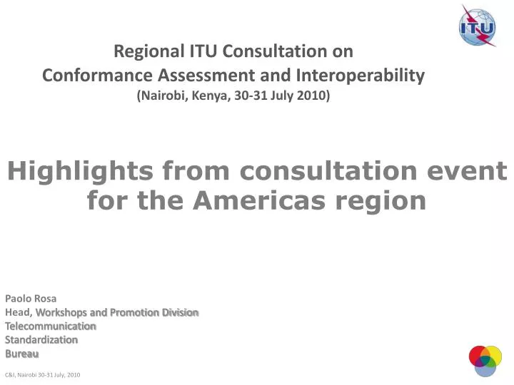 highlights from consultation event for the americas region