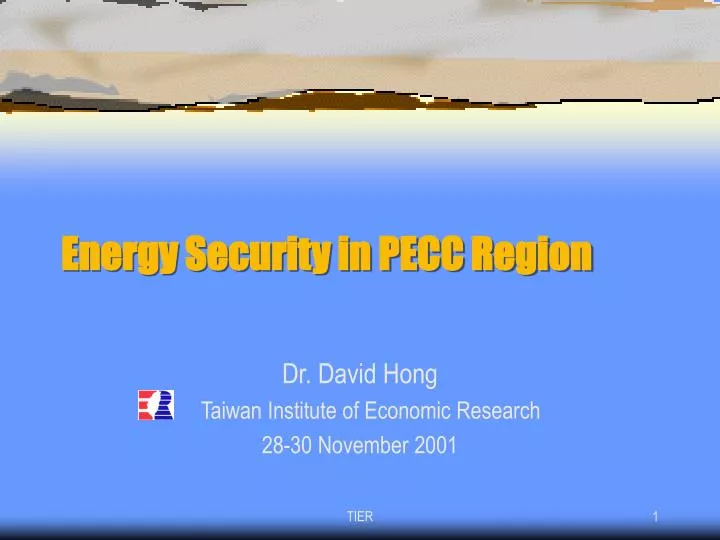 energy security in pecc region